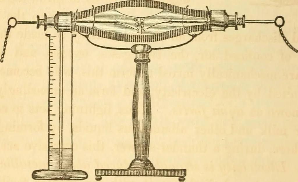 An illustration from The elements of natural philosophy : copiously illustrated by familiar experiments and containing descriptions of instruments, with directions for using : designed for the use of schools and academies, 1856, leaf 206