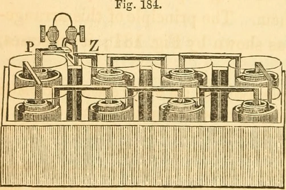 An illustration from The elements of natural philosophy : copiously illustrated by familiar experiments and containing descriptions of instruments, with directions for using : designed for the use of schools and academies, 1856, leaf 230