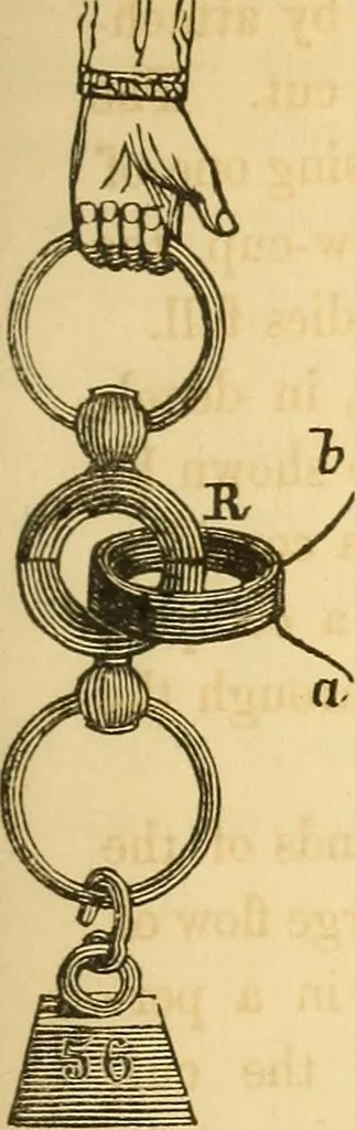 An illustration from The elements of natural philosophy : copiously illustrated by familiar experiments and containing descriptions of instruments, with directions for using : designed for the use of schools and academies, 1856, leaf 265