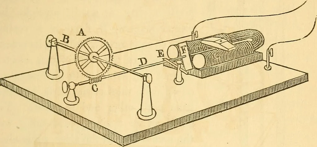 An illustration from The elements of natural philosophy : copiously illustrated by familiar experiments and containing descriptions of instruments, with directions for using : designed for the use of schools and academies, 1856, leaf 281