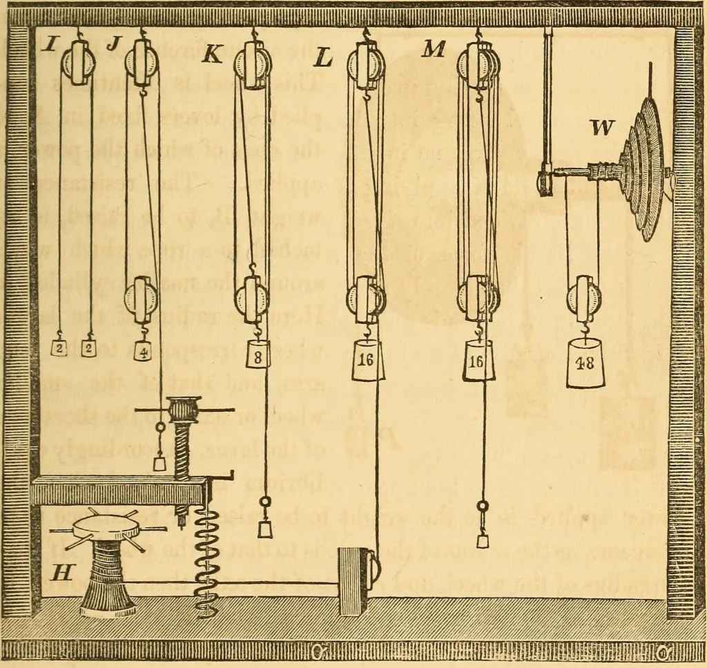 An illustration from The elements of natural philosophy : copiously illustrated by familiar experiments and containing descriptions of instruments, with directions for using : designed for the use of schools and academies, 1856, leaf 47