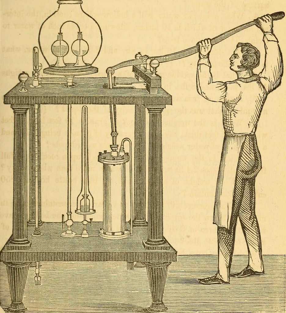 An illustration from The elements of natural philosophy : copiously illustrated by familiar experiments and containing descriptions of instruments, with directions for using : designed for the use of schools and academies, 1856, leaf 81