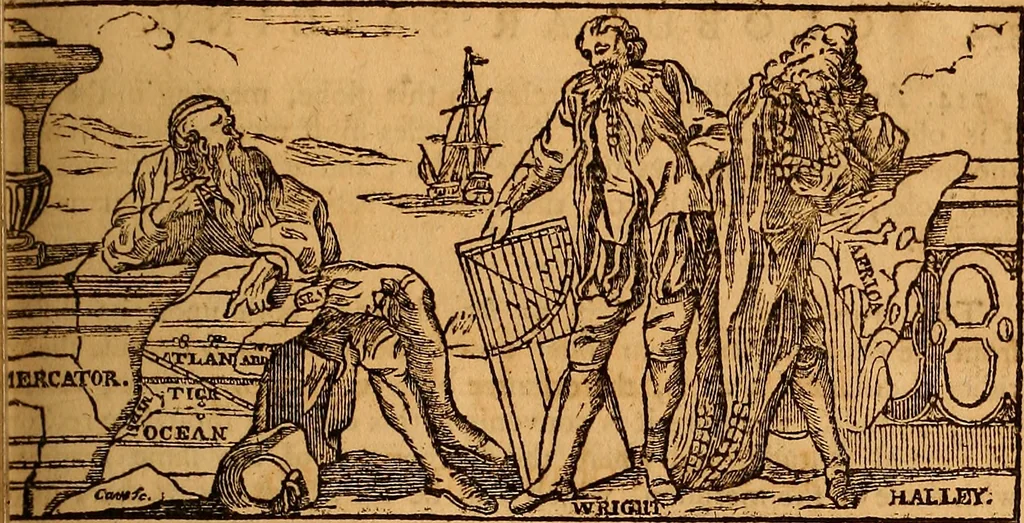 An illustration from The elements of navigation : containing the theory and practice, with all the necessary tables, to which is added, a treatise of marine fortification ..., 1754, leaf 388