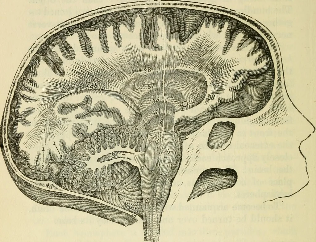 An illustration from Elements of phrenology, 1850, leaf 64