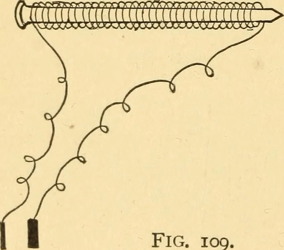 An illustration from Elements of physics, experimental and descriptive, 1902, leaf 145