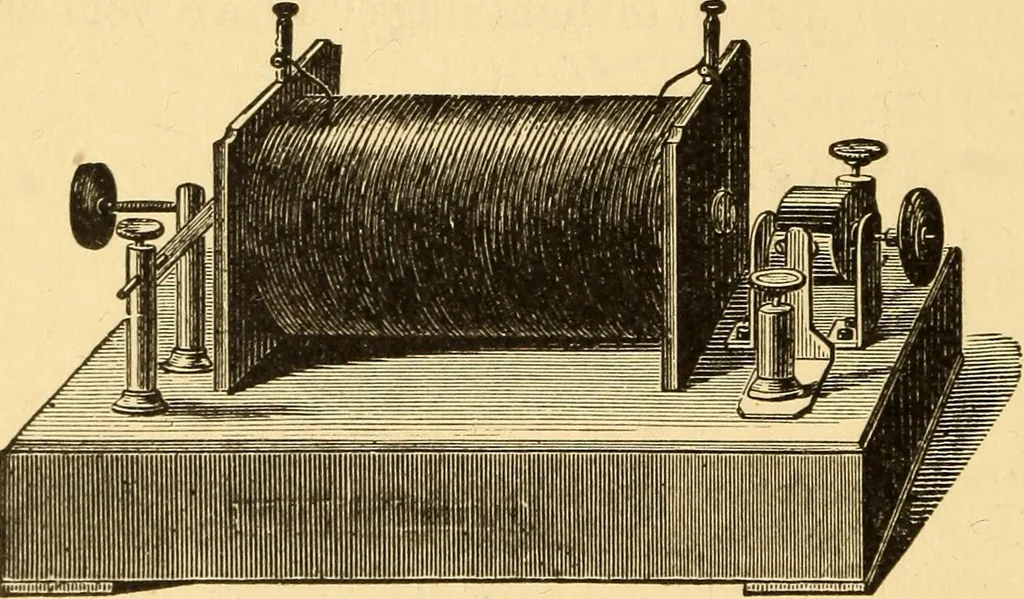 An illustration from Elements of physics, experimental and descriptive, 1902, leaf 165