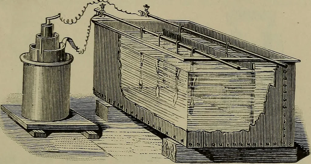 An illustration from Elements of physics, 1900, leaf 274