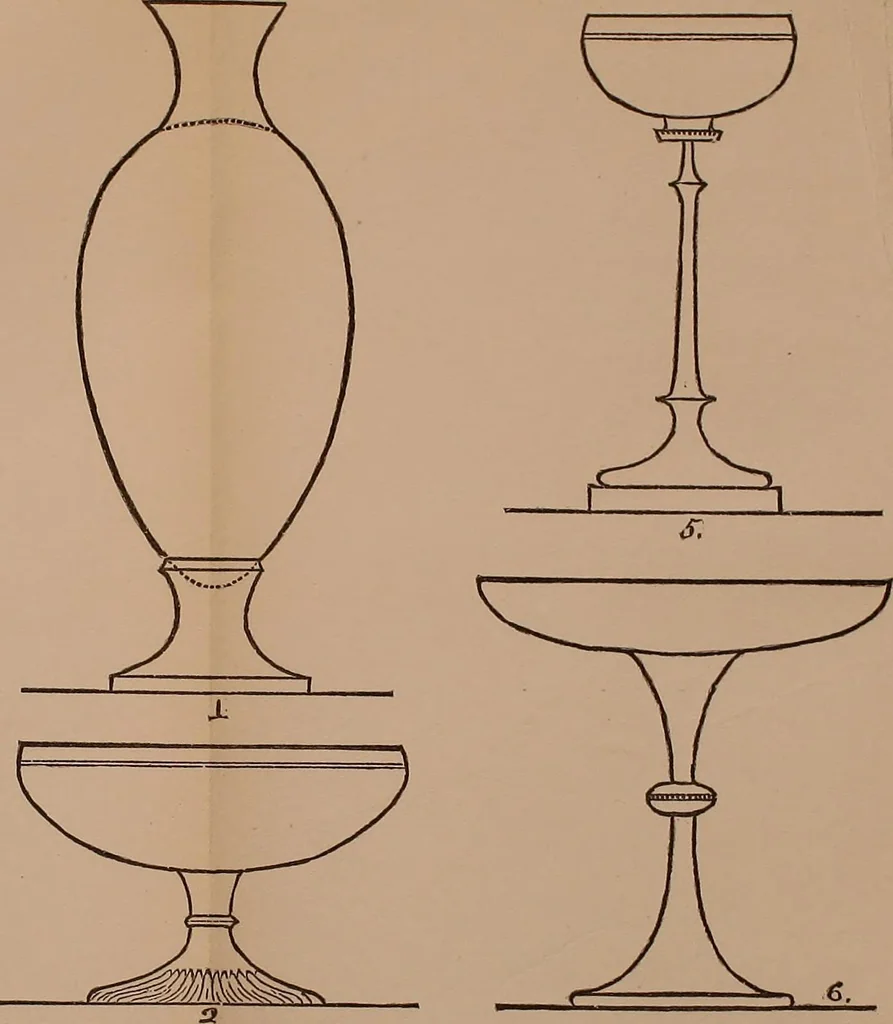 An illustration from Elements of plane and solid free-hand geometrical drawing, with lettering; and some elements of geometrical ornamental design, including the principals of harmonic angular ratios, etc. In three parts ... for draughtsmen and artisans; and teachers and students of industrial and mechanical drawing, 1878, leaf 157