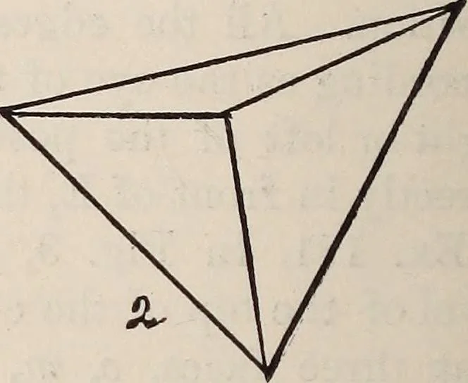 An illustration from Elements of plane and solid free-hand geometrical drawing, with lettering; and some elements of geometrical ornamental design, including the principals of harmonic angular ratios, etc. In three parts ... for draughtsmen and artisans; and teachers and students of industrial and mechanical drawing, 1878, leaf 102