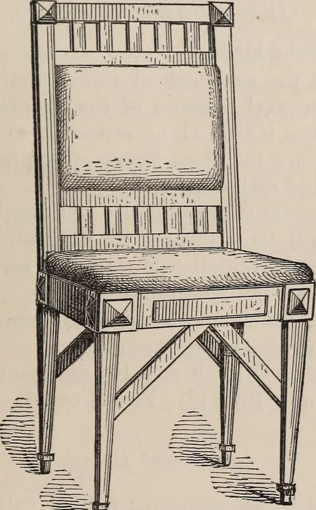 An illustration from Elements of plane and solid free-hand geometrical drawing, with lettering; and some elements of geometrical ornamental design, including the principals of harmonic angular ratios, etc. In three parts ... for draughtsmen and artisans; and teachers and students of industrial and mechanical drawing, 1878, leaf 107