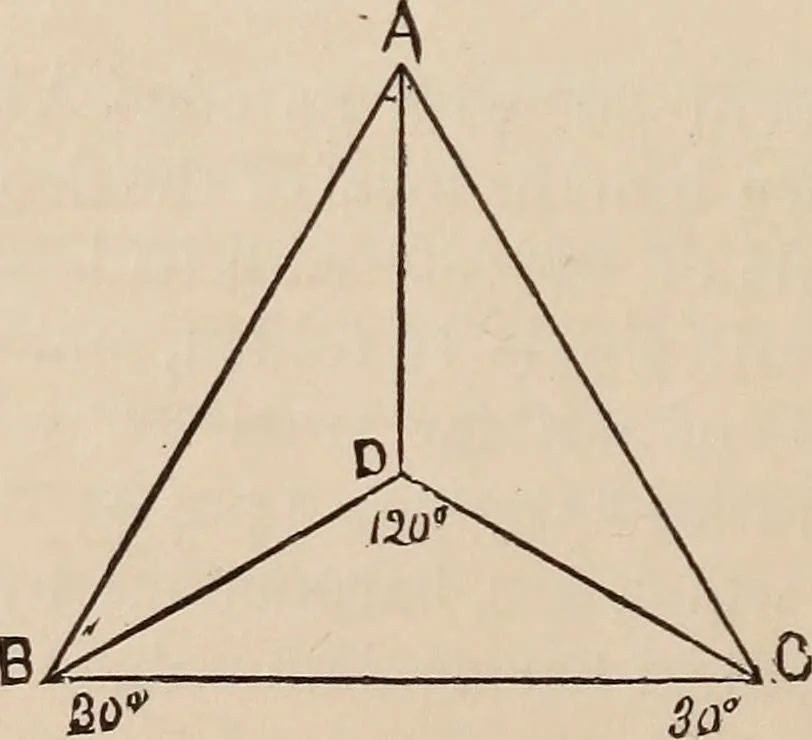 An illustration from Elements of plane and solid free-hand geometrical drawing, with lettering; and some elements of geometrical ornamental design, including the principals of harmonic angular ratios, etc. In three parts ... for draughtsmen and artisans; and teachers and students of industrial and mechanical drawing, 1878, leaf 150