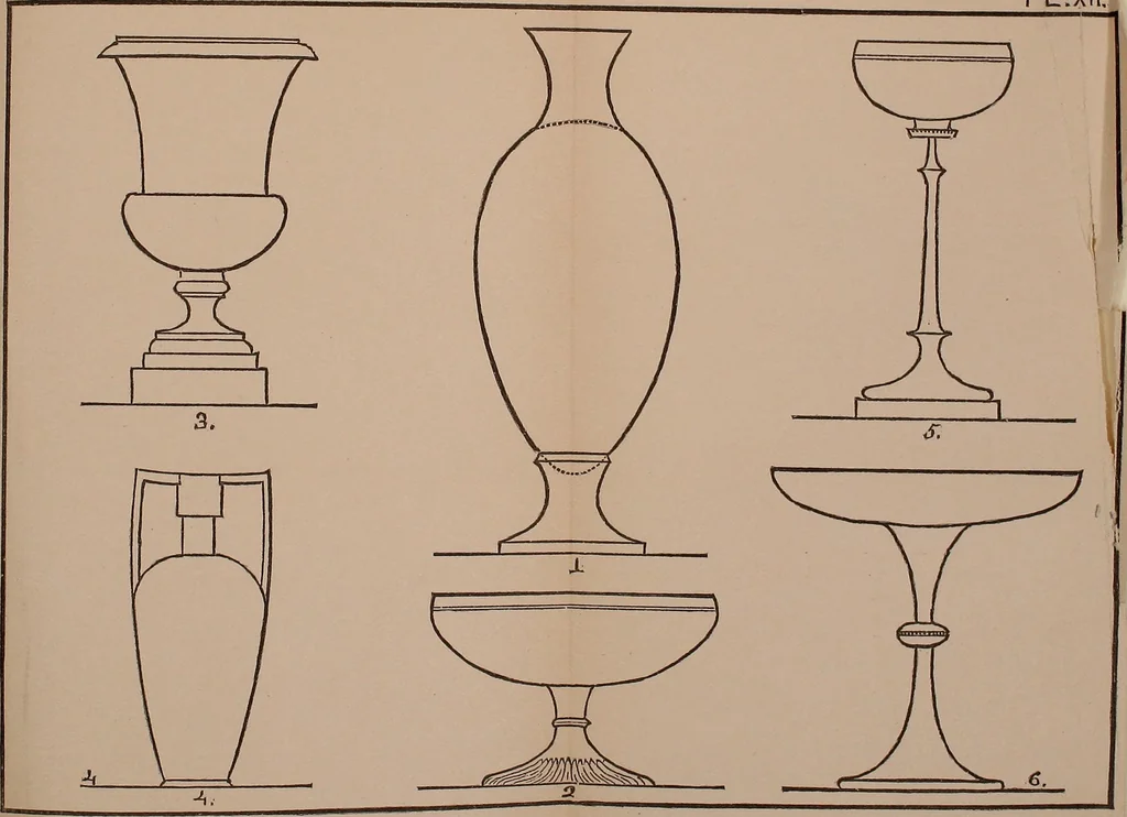 An illustration from Elements of plane and solid free-hand geometrical drawing, with lettering; and some elements of geometrical ornamental design, including the principals of harmonic angular ratios, etc. In three parts ... for draughtsmen and artisans; and teachers and students of industrial and mechanical drawing, 1878, leaf 181