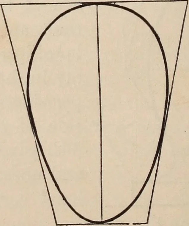 An illustration from Elements of plane and solid free-hand geometrical drawing, with lettering; and some elements of geometrical ornamental design, including the principals of harmonic angular ratios, etc. In three parts ... for draughtsmen and artisans; and teachers and students of industrial and mechanical drawing, 1878, leaf 62