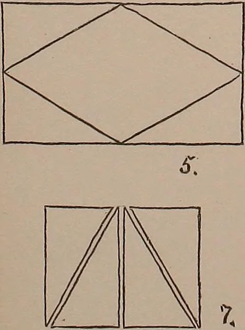 An illustration from Elements of plane and solid free-hand geometrical drawing, with lettering; and some elements of geometrical ornamental design, including the principals of harmonic angular ratios, etc. In three parts ... for draughtsmen and artisans; and teachers and students of industrial and mechanical drawing, 1878, leaf 71