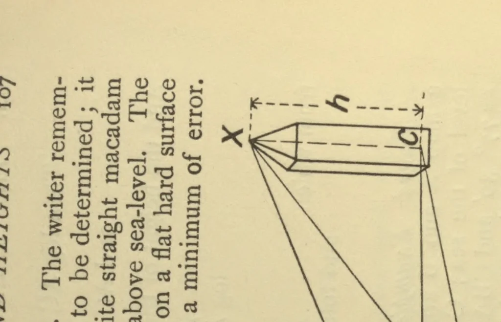 An illustration from The elements of surveying and geodesy, 1915, leaf 124
