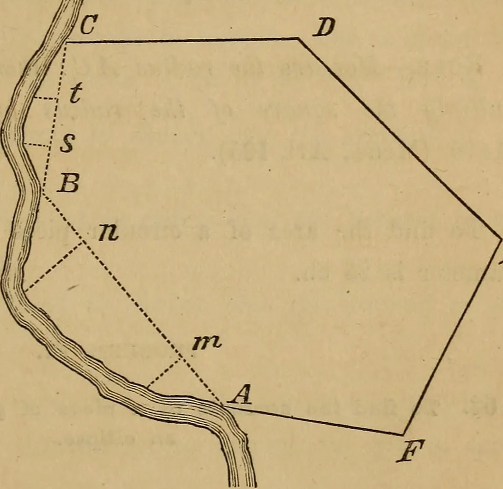 An illustration from Elements of surveying and levelling; with descriptions of the instruments and the necessary tables, 1870, leaf 108