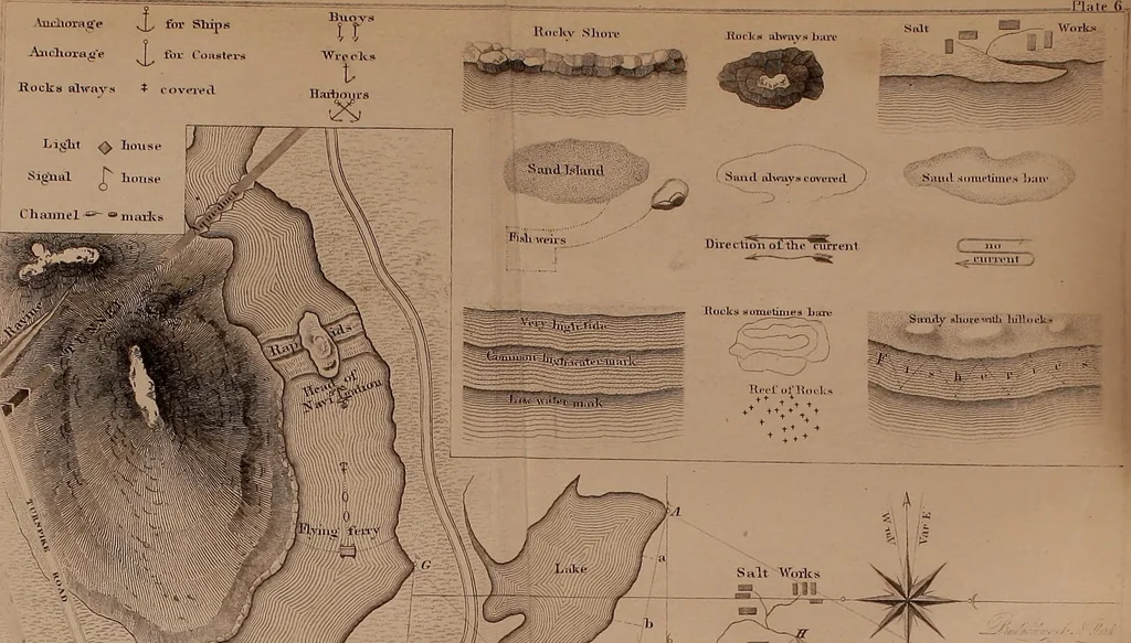 An illustration from Elements of surveying and levelling; with descriptions of the instruments and the necessary tables, 1870, leaf 458