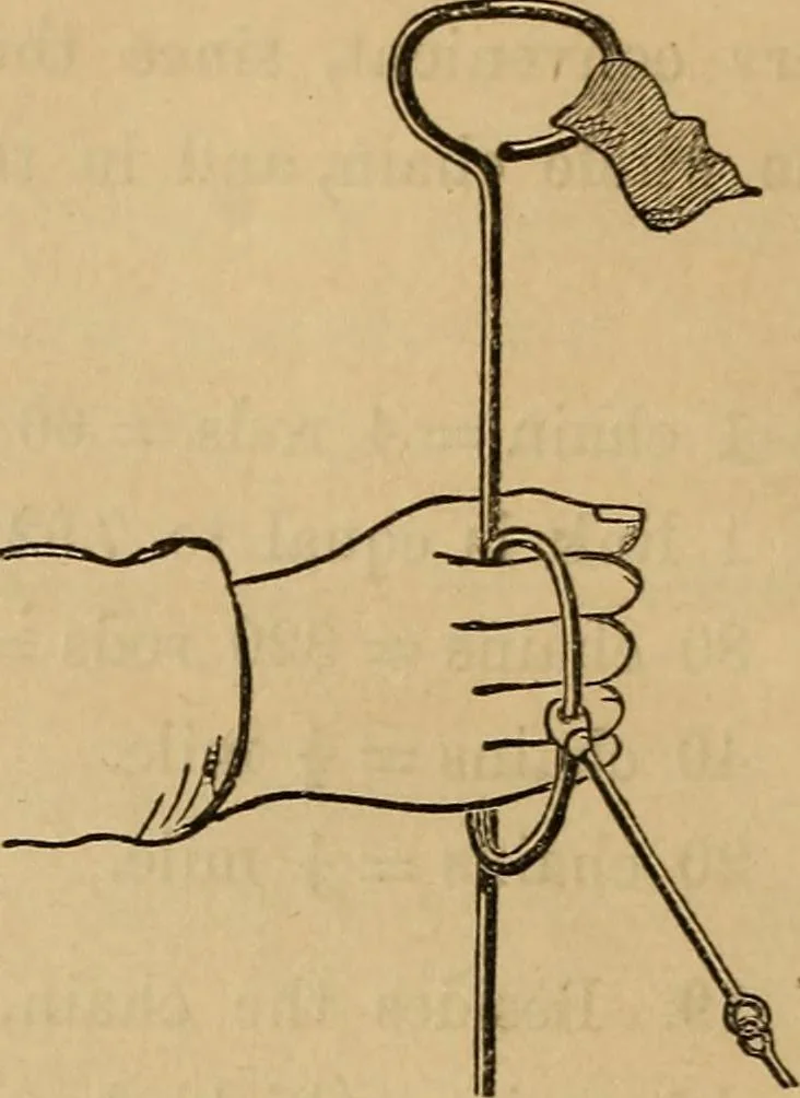 An illustration from Elements of surveying and levelling; with descriptions of the instruments and the necessary tables, 1870, leaf 65