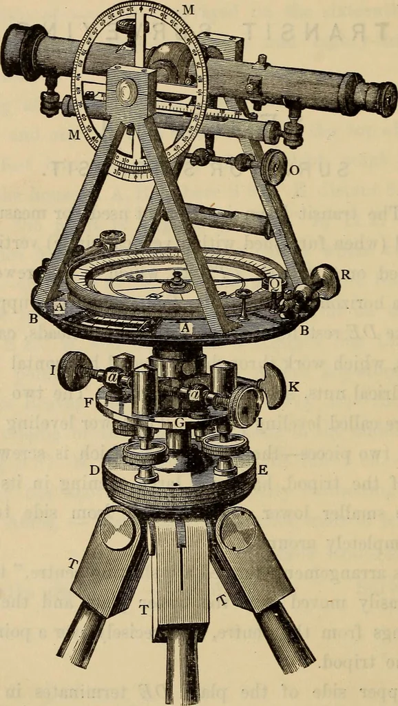 An illustration from Elements of surveying and leveling, 1898, leaf 161