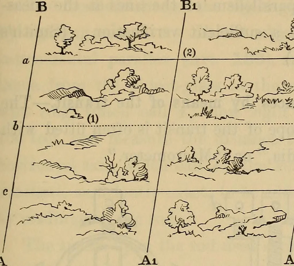 An illustration from Elements of surveying and leveling, 1898, leaf 192