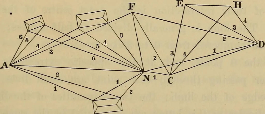 An illustration from Elements of surveying and leveling, 1898, leaf 246