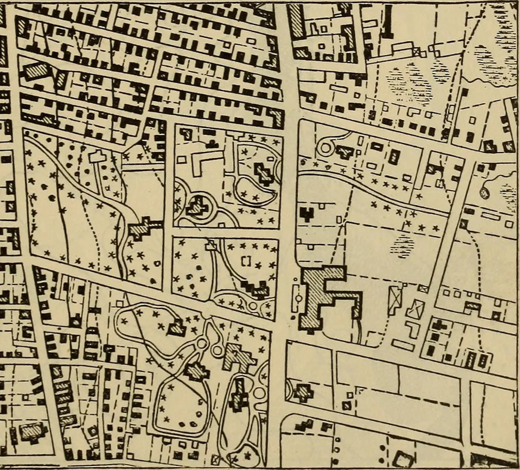 An illustration from Elements of surveying and leveling, 1898, leaf 320