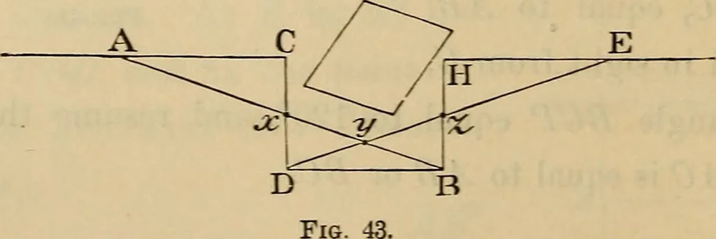An illustration from Elements of surveying and leveling, 1898, leaf 63