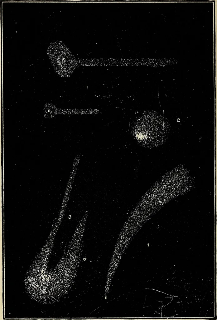 An illustration from Elements of theoretical and descriptive astronomy, for the use of colleges and academies, 1901, leaf 197
