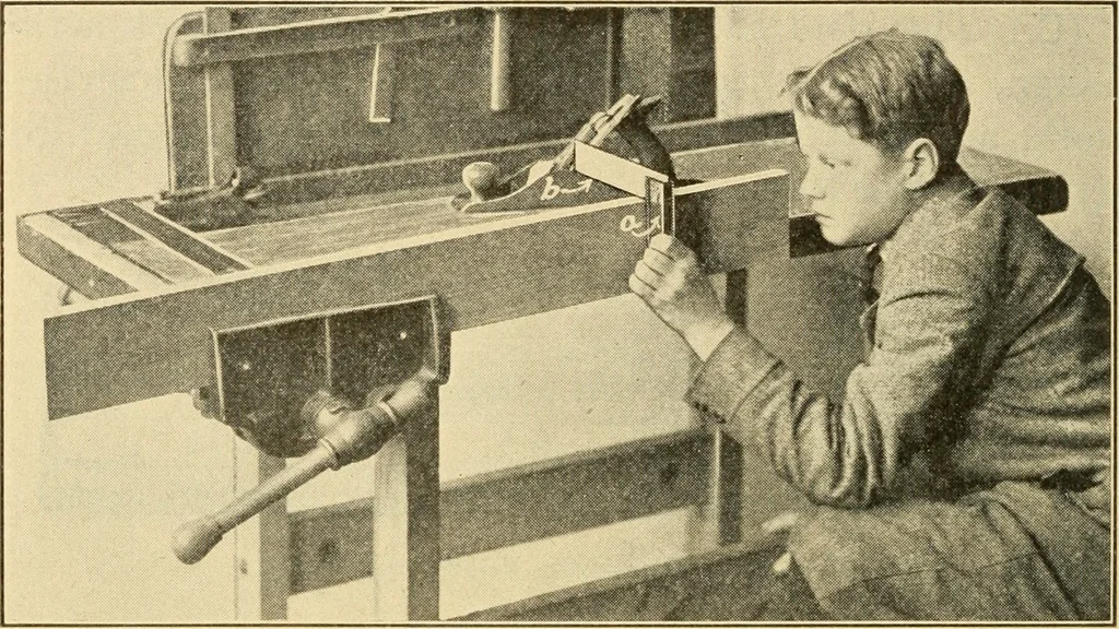 An illustration from ...Elements of woodwork, 1911, leaf 75