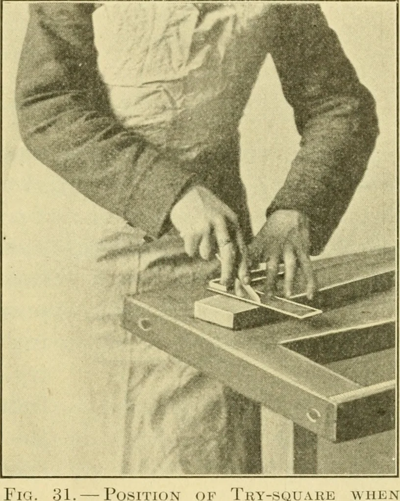 An illustration from ...Elements of woodwork, 1911, leaf 76