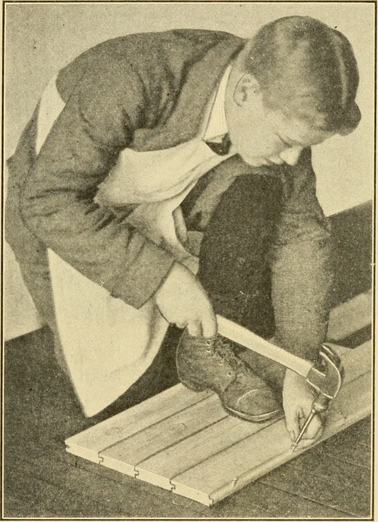 An illustration from ...Elements of woodwork, 1911, leaf 81