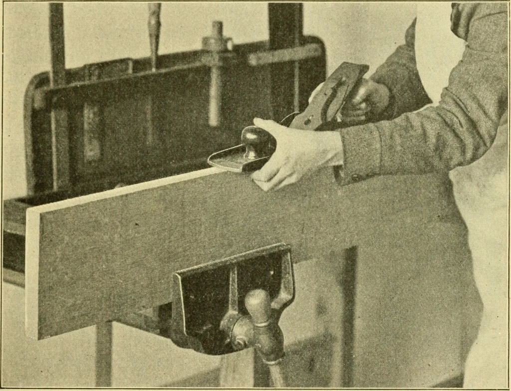 An illustration from ...Elements of woodwork, 1911, leaf 98