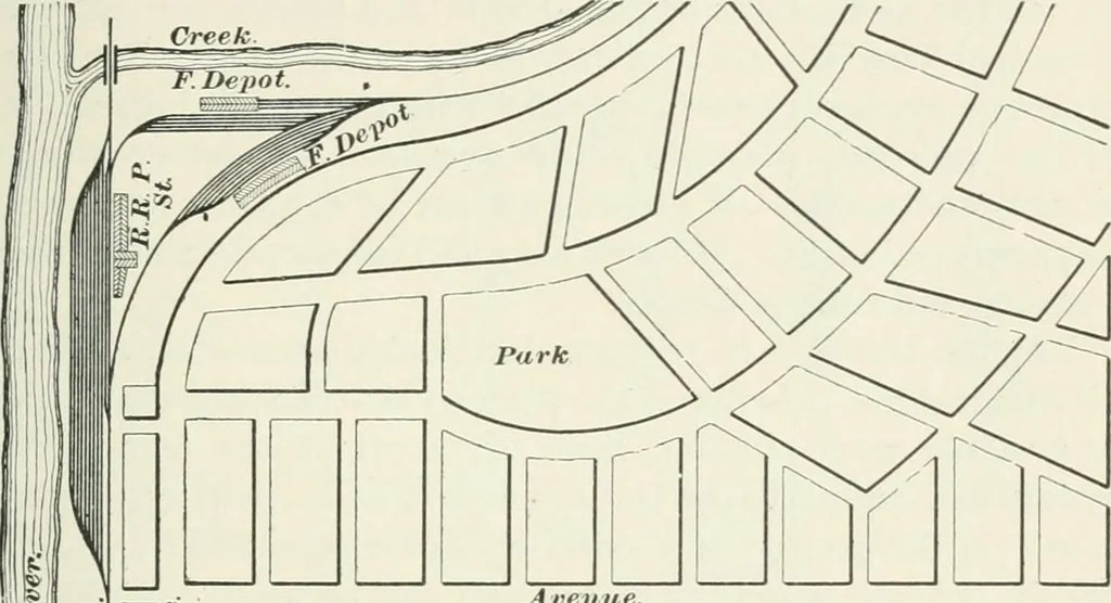 An illustration from The elements of railroad engineering, 1897, leaf 146