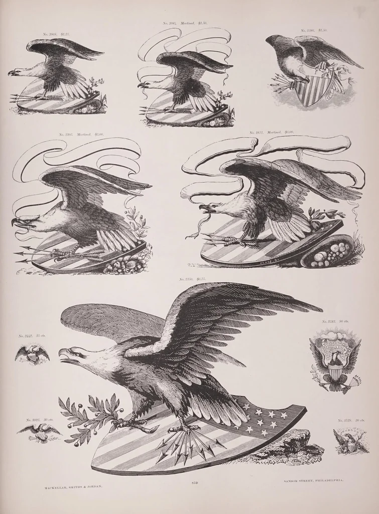 An illustration from Eleventh book of specimens of printing types and every requisite for typographical uses and adornment., 1878, leaf 761