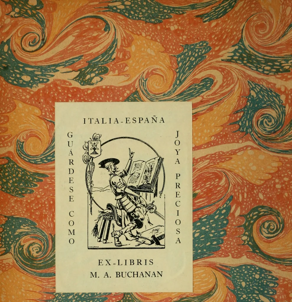 An illustration from El ingenioso hidalgo Don Quixote de la Mancha, 1608, leaf 1