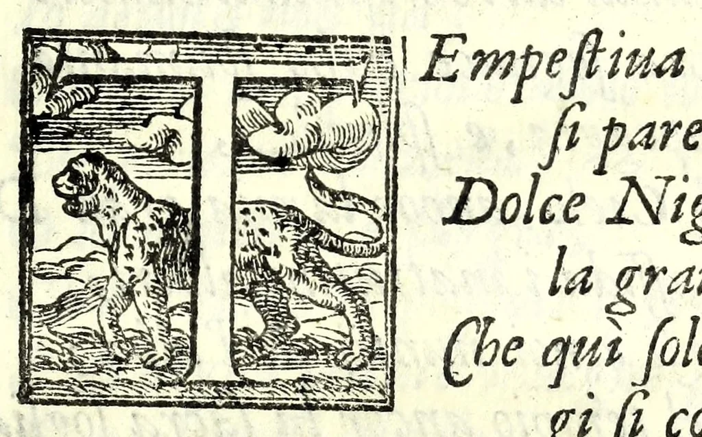 An illustration from Elisa : favola maritima, 1627, leaf 23