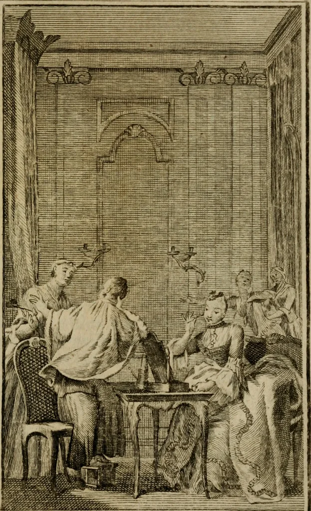 An illustration from Eloge de l'enfer. Ouvrage critique, historique, et moral, 1759, leaf 150