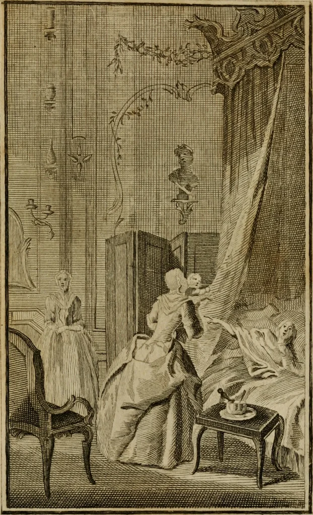 An illustration from Eloge de l'enfer. Ouvrage critique, historique, et moral, 1759, leaf 162