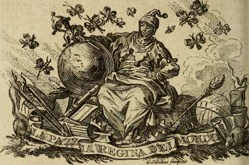 An illustration from Eloge de l'enfer. Ouvrage critique, historique, et moral, 1759, leaf 227