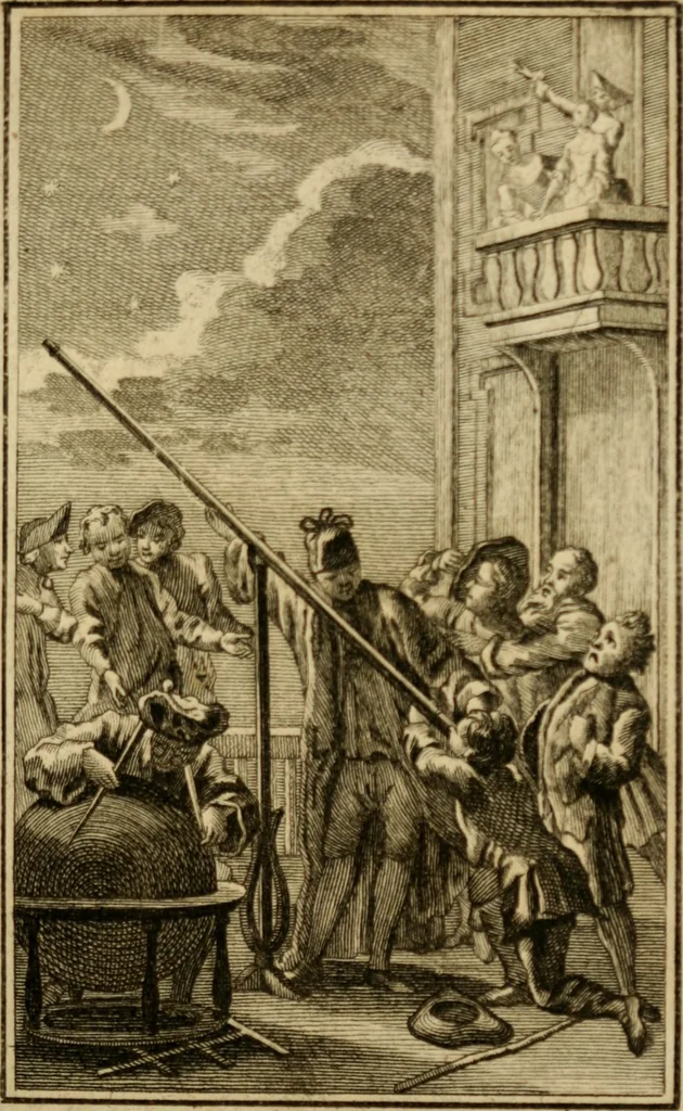 An illustration from Eloge de l'enfer. Ouvrage critique, historique, et moral, 1759, leaf 276