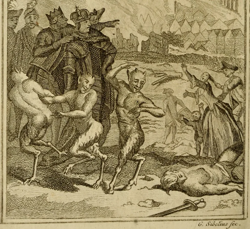 An illustration from Eloge de l'enfer. Ouvrage critique, historique, et moral, 1759, leaf 29