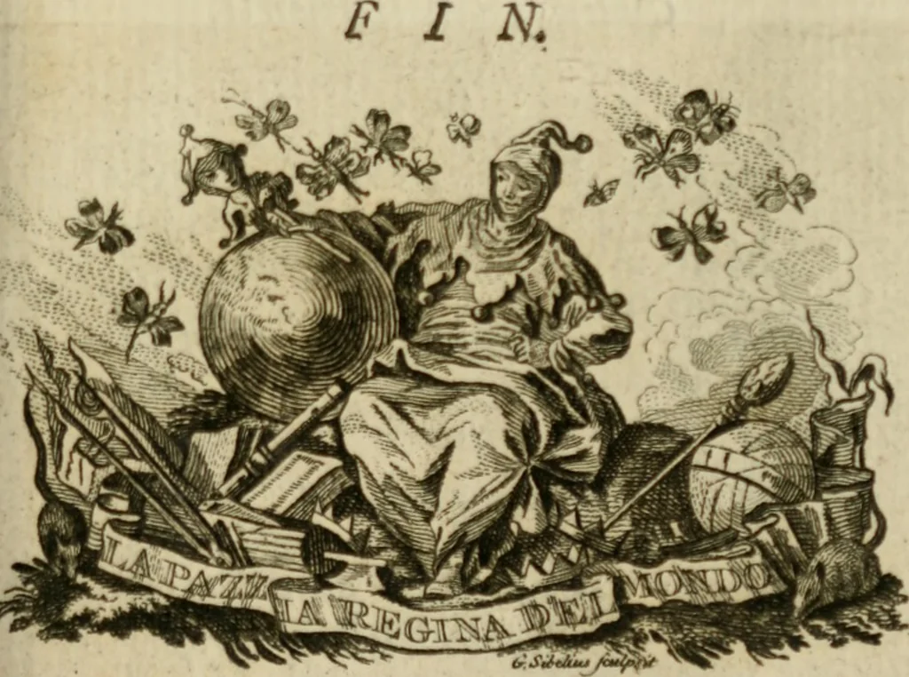 An illustration from Eloge de l'enfer. Ouvrage critique, historique, et moral, 1759, leaf 372