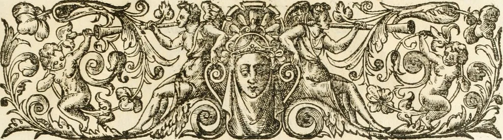 An illustration from Eloges et discours sur la triomphante reception du roy en sa ville de Paris, apres la reduction de la Rochelle : accompagnez des figures, tant des arcs de triomphe que des autres preparatifs, 1629, leaf 220