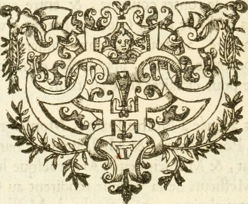 An illustration from Eloges et discours sur la triomphante reception du roy en sa ville de Paris, apres la reduction de la Rochelle : accompagnez des figures, tant des arcs de triomphe que des autres preparatifs, 1629, leaf 27