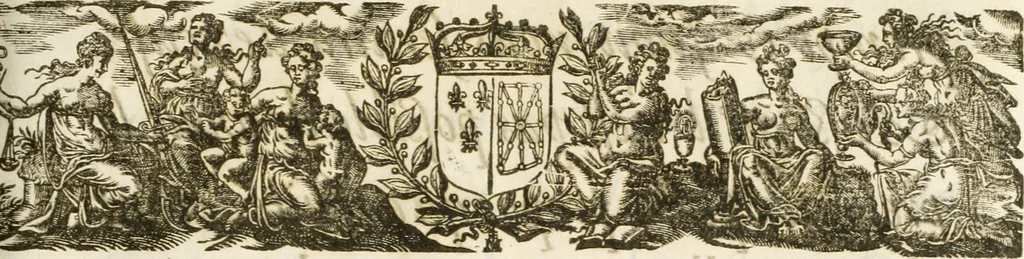 An illustration from Eloges et discours sur la triomphante reception du roy en sa ville de Paris, apres la reduction de la Rochelle : accompagnez des figures, tant des arcs de triomphe que des autres preparatifs, 1629, leaf 4