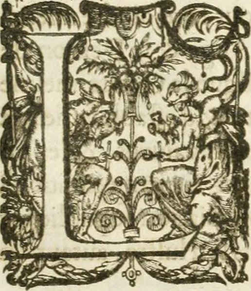 An illustration from Eloges et discours sur la triomphante reception du roy en sa ville de Paris, apres la reduction de la Rochelle : accompagnez des figures, tant des arcs de triomphe que des autres preparatifs, 1629, leaf 76