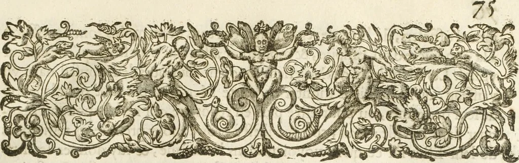 An illustration from Eloges et discours sur la triomphante reception du roy en sa ville de Paris, apres la reduction de la Rochelle : accompagnez des figures, tant des arcs de triomphe que des autres preparatifs, 1629, leaf 94