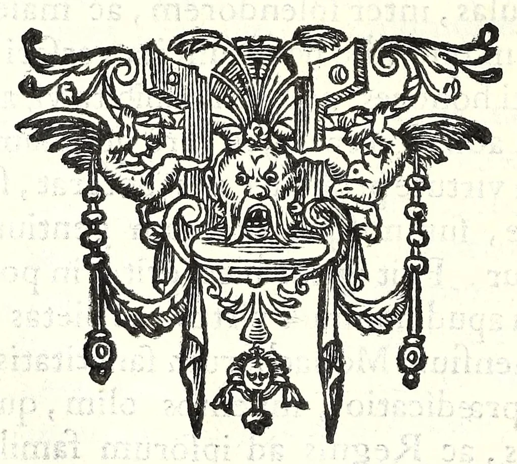 An illustration from Elogia abbatvm sacri Monasterij Casinensis : ad rum. patrem d. Simplicivm Caffarellvm, congregationis casinensis praesidem generalem, 1630, leaf 106