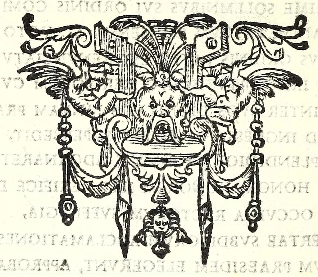 An illustration from Elogia abbatvm sacri Monasterij Casinensis : ad rum. patrem d. Simplicivm Caffarellvm, congregationis casinensis praesidem generalem, 1630, leaf 12