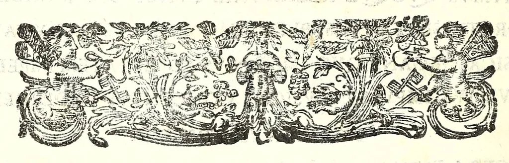 An illustration from Elogia abbatvm sacri Monasterij Casinensis : ad rum. patrem d. Simplicivm Caffarellvm, congregationis casinensis praesidem generalem, 1630, leaf 228